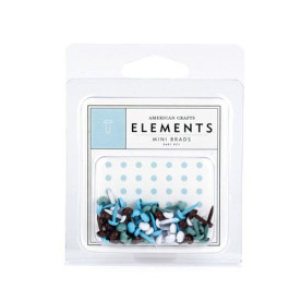 Брадсы для скрапбукинга Mini Brads - Baby Boy, 48 шт. от American Crafts