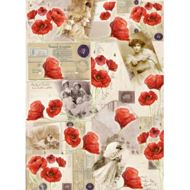 Декупажная карта "Семейный альбом" 21х29,7 см от компании Cheap Art