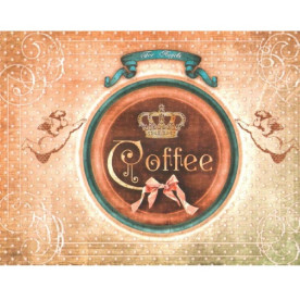 Декупажная карта "Кофе для ангелов" 21х29,7 см от компании Cheap Art