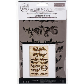 Форма силіконова (молд) 12,5х20 см Делікатний редизайн флори, від Prima Marketing