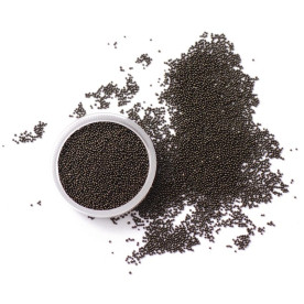Микробисер черного цвета, Margo, 0,25 мм