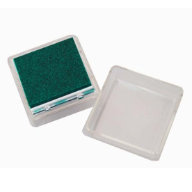 Подушечка с пигментными чернилами темно-зеленого цвета, 2,5*2,5 см от Heyda