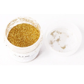 Блёстки сухие золотого цвета от компании Margo, 7 г