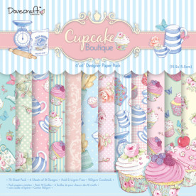 Набор бумаги Cupcake Boutique 15x15 24 листа от Dovecraft