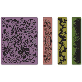 Папки для тиснения Springtime Background & Borders от Sizzix