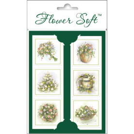 Открытка Country Toppers - Taglets для украшения цветочным миксом Flower Soft