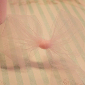 Декоративна сітка (фатин) блідо-рожевого кольору від Falk, ширина 14 см, довжина 90 см