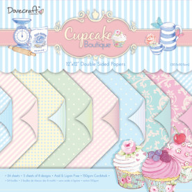 Набір паперу Cupcake Boutique 30x30 см 8 листів від Dovecraft