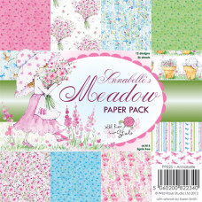 Набор бумаги Annabelle's Meadow 15х15 см 12 листов от Wild Rose Studio