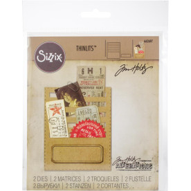 Нож для вырезания Sizzix Thinlits Dies By Tim Holtz Stitched Slots