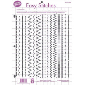 Пластиковий трафарет Easy Stitches, 28х22 см від Hot Off The Press