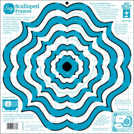 Пластиковый трафарет Scallop Frames, 30х30 см от Hot Off The Press