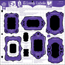 Пластиковий трафарет Lovely Labels, 30х30 см від Hot Off The Press