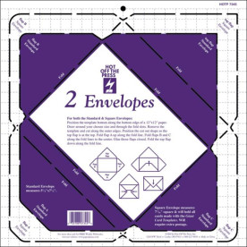Пластиковый трафарет Envelopes, 30х30 см от Hot Off The Press