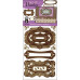 Набір наклейок Nested Frames Brown від компанії Hot Of The Press, 23х10 см