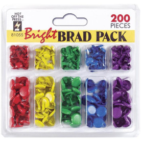 Набір брадс Bright Brad Pack від Hot off the Press, 200 шт