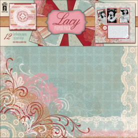 Набір паперу Lace 30х30 см 6 листів від Hot Off The Press