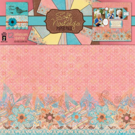 Набор бумаги Soft Nostalgia 30х30 см 6 листов от Hot Off The Press