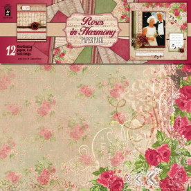 Набор бумаги Roses In Harmony 30х30 см 6 листов от Hot Off The Press