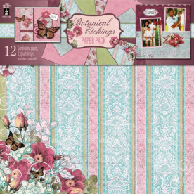 Набор бумаги Botanical Etchings 30х30 см 6 листов от Hot Off The Press