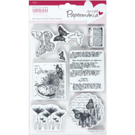 Набор резиновых штампов Botanical Print, 18х13 см, Papermania