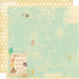 Двусторонняя бумага для скрапбукинга A Seahorse's Legend 30х30 см от Webster's Pages