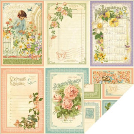 Двосторонній папір May Flowers 30х30 см від Graphic 45