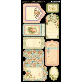 Набір тегів Secret Garden 32x18 см від Graphic 45