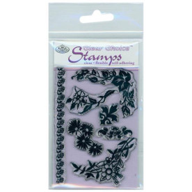 Набір акрилових штампів Floral Touches, Royal Brush