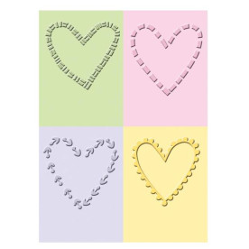 Папки для тиснения Decorative Hearts от Cuttlebug