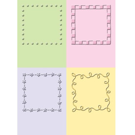 Папки для тиснения Decorative Squares от Cuttlebug