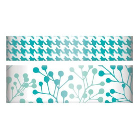 Бумажный скотч с узором синего цвета от We R Memory Keepers, 15 мм и 10 мм