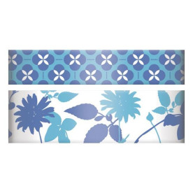 Бумажный скотч с узором голубого цвета от We R Memory Keepers, 15 мм и 10 мм