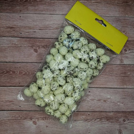 Заготовка пенопластовая, Яйцо перепелиное, 1,5-2 см, желтый, 1 шт