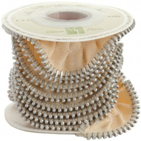 Стрічка Zipper Ribbon бежевого кольору від Melissa Frances, 90 см