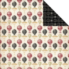 Двусторонняя бумага Flying High 30х30 см от Carta Bella