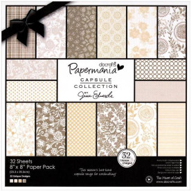 Набір паперу Lincoln 20х20 см 32 листа від Papermania