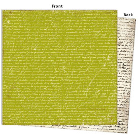 Двусторонняя бумага для скрапбукинга Avignon - Ecriture 30х30 см от 7gypsies