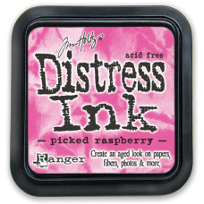 Краска для штампинга Distress Pad - Picked Raspberry от Tim Holtz