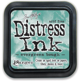 Краска для штампинга Distress Pad - Evergreen Bough от Tim Holtz