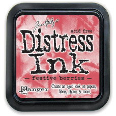 Краска для штампинга Distress Pad - Festive Berries от Tim Holtz