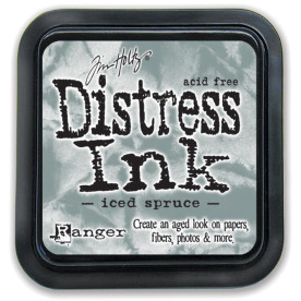 Краска для штампинга Distress Pad - Iced Spruce от Tim Holtz