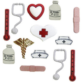 Набор пуговиц Say Ahhh! от Dress It Up, 10 шт