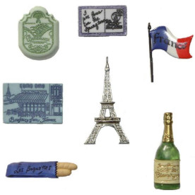 Набір ґудзиків France від Dress It Up, 7 шт