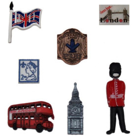Набор пуговиц England от Dress It Up, 7 шт