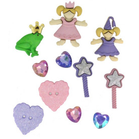 Набор пуговиц Little Princess от Dress It Up, 10 шт