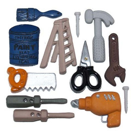 Набір ґудзиків Tool Time від Dress It Up, 10 шт