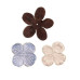 Набір вельветових квіточок Velvet Flower: Chocolate Blueberry 30 шт. в трьох кольорах від 7gypsies