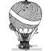 Акриловый штамп Воздушный шар, 4,8х3,1 см