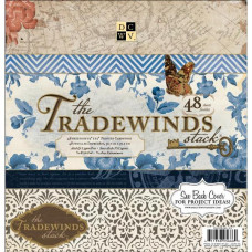 Набор бумаги для скрапбукинга Tradewinds 30х30 см 24 листа от DCWV